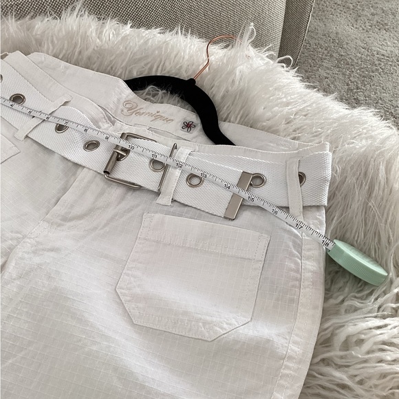 🌹Cutest white cropped belted pants🌹 - Picture 6 of 6